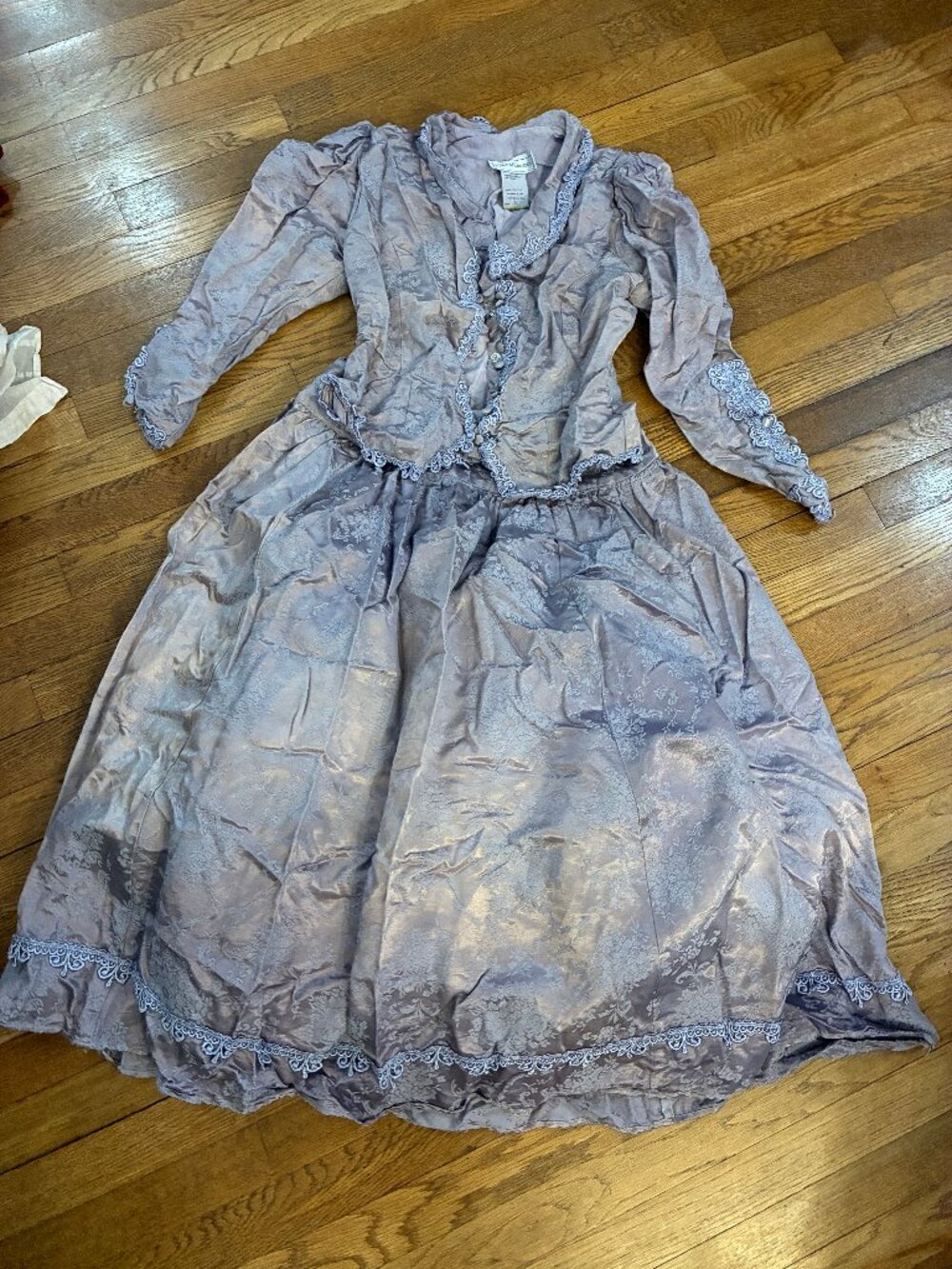 Jessica McClintock Lavender Gilded Age Costume Set Vintage Size 12